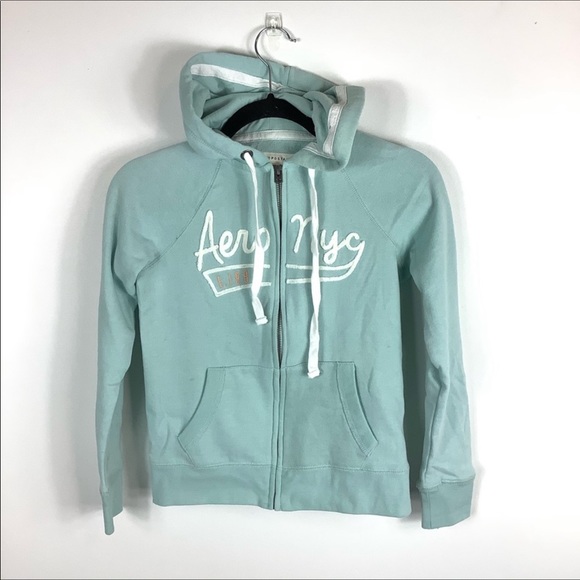 Aeropostale Tops - Aeropostale Full Zip Hooded Sweatshirt Sz XS